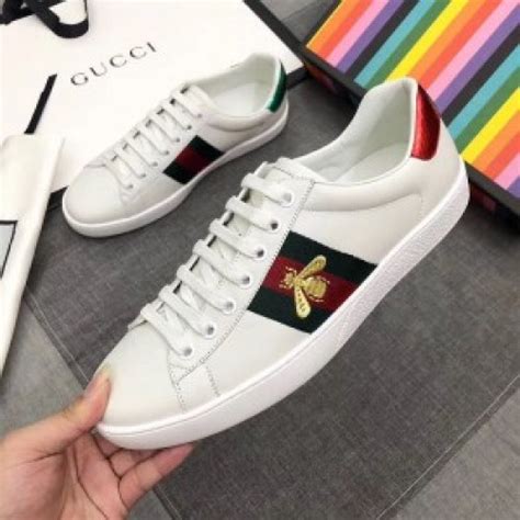 fake gucci shoes fashion bee white shoes|gucci first copy shoes.